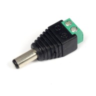 DC 5,5/2, 2,1/5,5 1 samec zástrčka napájacieho zdroja s konektorom svorkovnice
