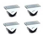 Malý rovný čierny plastový oceľový krúžok 30 mm 4