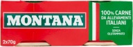 Talianska mäsová konzerva MONTANA CARNE 70X2 140 GR