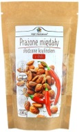 Pražené mandle s čili, sladené bezlepkovým xylitolom