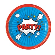 Papierové taniere Boom Party 23 cm - 8 ks