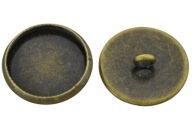 [11903] Gombíková základňa pre kabošon 12mm, hnedá