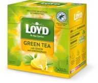 Zelený čaj v pyramídach Loyd lemongrass/citrón 20 ks