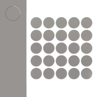 Samolepiaci maskovací kryt na nábytok, Farba: Platinum Grey, fi14mm, 25 ks.