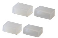 Krytka na LED pás profil IP68, 4ks, 12mm