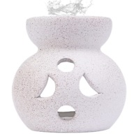 KERAMICKÝ KRB NA VOSKOVÉ OLEJE AROMATERAPIA BOHO NATURAL S BODKAMI