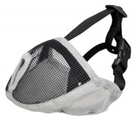 Náhubok pre psov s krátkym ňufákom, polyester, S: 23 cm, sivý