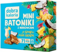 DOBRÉ KALORICKÉ MINI TYČINKY Pina Colada TYČINKY 102 g BEZ CUKRU s kešu orieškami