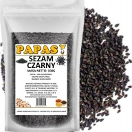 ČIERNY SEZAM 100G prírodný, aromatický, lúpaný, obilná KVALITA | PAPAS