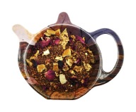 ČERVENÝ sypaný čaj JESENNÉ LISTY rooibos LISTY RUŽÍ JABLKO - 50 g