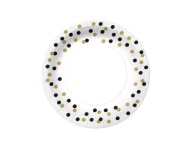 Papierové taniere PAW CONFETTI GOLD 10 ks. 18 cm