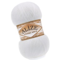 Priadza Angora Gold - 55 White Alize