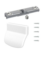 Fajčiarsky zámok Balkónová západka + kľučka PVC kľučka Biela sada