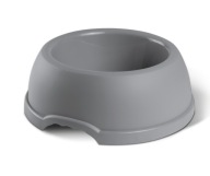Plastová miska pre psov a mačky XXS, 0,2L, šedá, priem 13 cm,