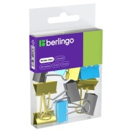 Kancelárske sponky Berlingo 19 mm, mix farieb, 10 kusov