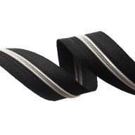 Špirálová páska na zips 3# ZIPPER čierna a strieborná