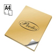 Samolepiaci papier GOLD štítok A4 10 listov