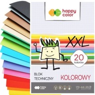 Technický blok 20 farieb 170g/m2 A4 happy color