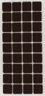 STAROSTLIVOSŤ O PODLAHU samolepiace plsti 20 x 20 mm HNEDÁ