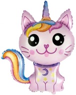Fóliový balónik Magical Pink Cat Mačiatko 88x73 cm
