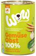 WOW Gemüse Obst zeleninové a ovocné krmivo pre psov 400g
