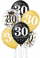Sada 30 balónov k tridsiatym narodeninám po 6