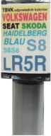 VW SEAT LR5R HEIDELBERG BLAU LAK ŠKRABANÝ DOTYK