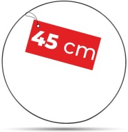 Čierny prsteň lapač snov 45 cm - lapač snov