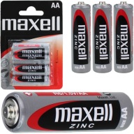 AA BATÉRIE 4 KS MAXELL ZINC R6 ZINOK UHLÍKOVÁ BATÉRIA ORIGINÁL