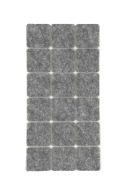 Samolepiace plstené podložky, sivá 25x25mm x18