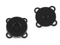 Magnetická spona 18/4 mm, matná čierna