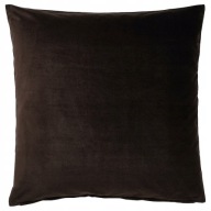 OBLIEK NA VANKÚŠ 50X50 IKEA SANELA VELÚROVÁ HNEDÁ DEKORATÍVNA