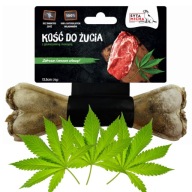 Žuvacia kosť pre psov pre pevné kĺby, 13,5 cm, náplň, lahodná pochúťka