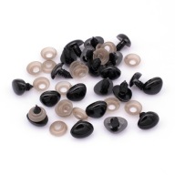 Nos na hračky trojuholníkový plastový 13x18mm 50 ks