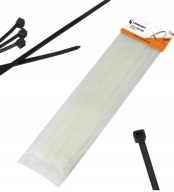 Sťahovacie pásky Biele 3,6 x 200 mm 100 ks Veľmi pevné