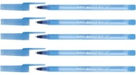 BIC Round Stick Classic Blue guľôčkové pero, 5 kusov