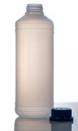 HDPE plastová fľaša 1L mliečna + široký uzáver