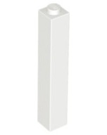 LEGO 2453b PILLAR POLE 1x1x5 biela NOVINKA (2g)