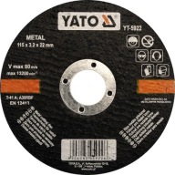 Kovový rezací kotúč 125x1,2x22 mm YT-5923 YATO