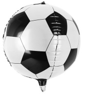 Fóliový balónik FUTBAL Narodeninová oslava čiernobiela futbalová lopta 40cm