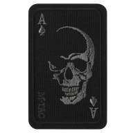 NÁPLATA FACE OF WAR SKULL AS SPADES M-TAC BLACK