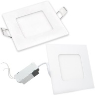 VÝKONNÉ ZÁPUSTNÉ STROPNÉ LAMPA, STROPNÉ SVETLO Štvorcové, NEUTRÁLNE, 3W