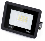 HALOGÉNOVÁ LAMPA LED SVETLOMET STUDENÁ BIELA ​​10W IP66 6500K