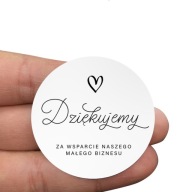 Nálepky ĎAKUJEM, okrúhle, 200 ks.