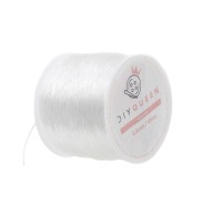 Gumička 0,8 mm, priehľadná, na 100 metrové náramky