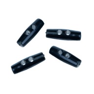 4 ks. kolíky na gombíky 30mm čierny plast