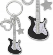 Kľúčenka na kabelku retro prívesok na kľúče Gitarová hviezda Kľúčenka Tašky