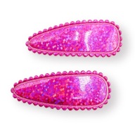PYKI HOLO VLASOVÉ SPOJKY NEON DARK PINK 2 KS