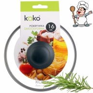 TEPLOTOLNÁ SKLENENÁ POKROK 16 cm POKROK s gombíkom na KOKO HRNEC