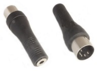 Adaptér DIN 5p zástrčka - 3,5 jack zásuvka (0627)